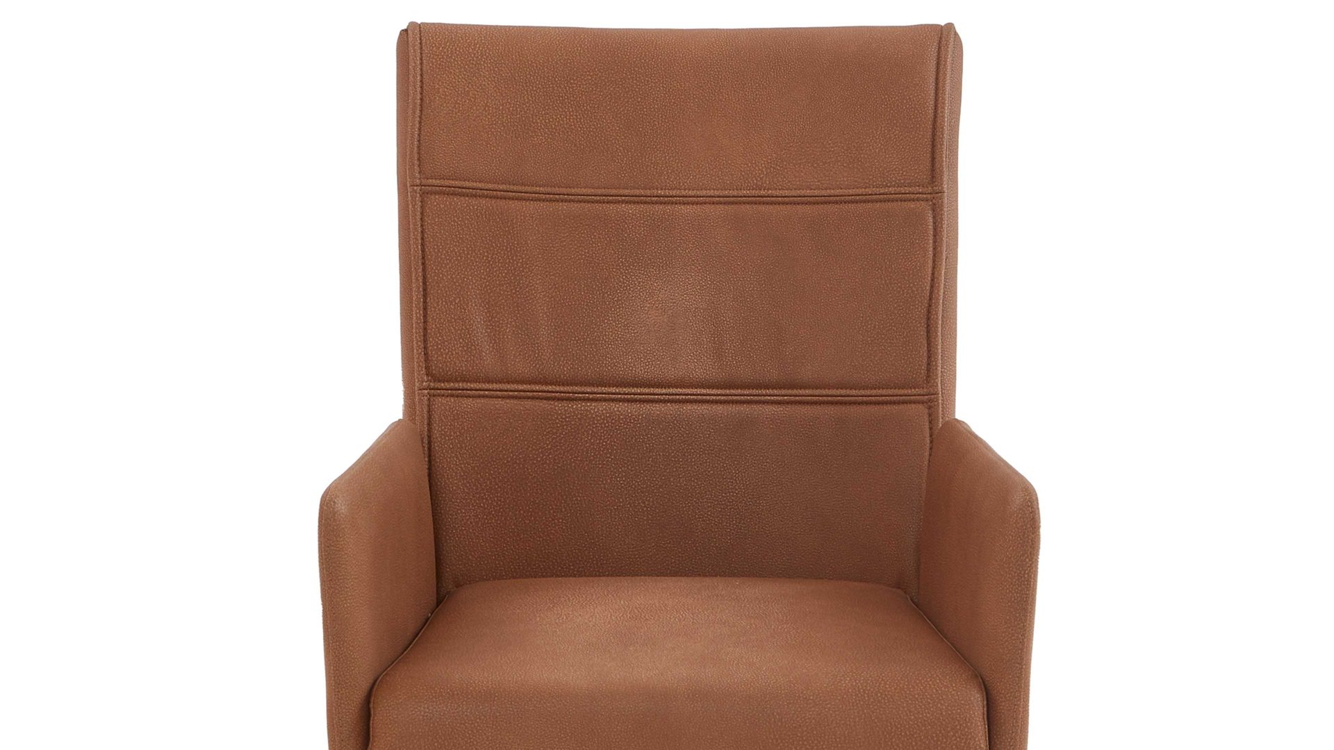 Polsterstuhl Niehoff sitzmoebel aus Mikrofaser in Orange NIEHOFF SITZMÖBEL Bornholm Polsterstuhl mit Armlehne senffarbener Bezug & Eichegestell