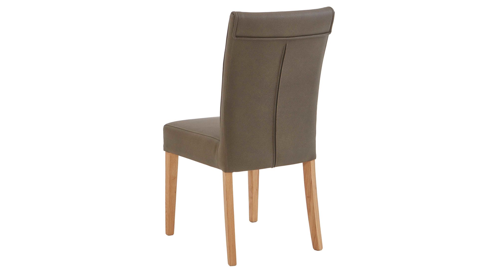 Polsterstuhl Niehoff sitzmoebel aus Mikrofaser in Grün NIEHOFF SITZMÖBEL Bornholm Polsterstuhl grüner Bezug & Eichegestell