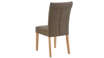 Polsterstuhl Niehoff sitzmoebel aus Mikrofaser in Grün NIEHOFF SITZMÖBEL Bornholm Polsterstuhl grüner Bezug & Eichegestell