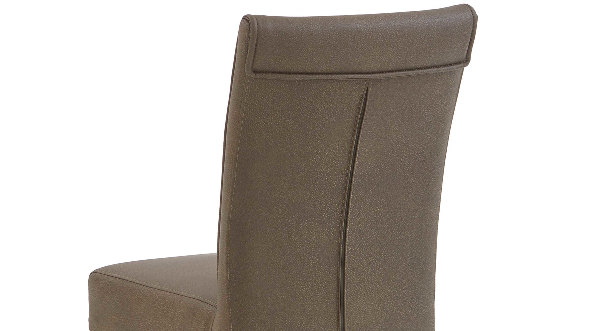 Polsterstuhl Niehoff sitzmoebel aus Mikrofaser in Grün NIEHOFF SITZMÖBEL Bornholm Polsterstuhl grüner Bezug & Eichegestell