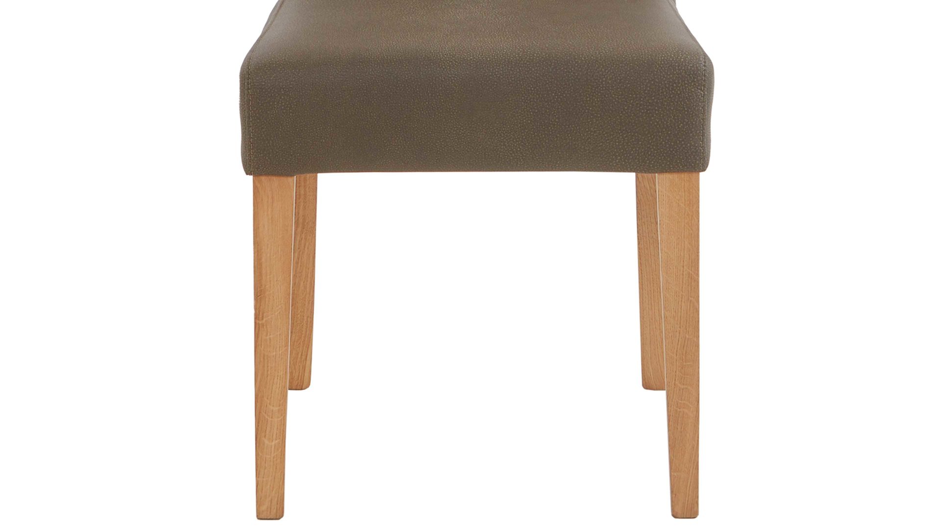 Polsterstuhl Niehoff sitzmoebel aus Mikrofaser in Grün NIEHOFF SITZMÖBEL Bornholm Polsterstuhl grüner Bezug & Eichegestell