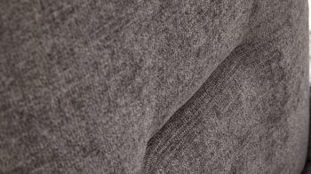 Polsterstuhl Interliving aus Stoff in Grau Interliving Esszimmer Serie 5504 - Polsterstuhl grauer Bezug Concrete DCT 99 & schwarzes Kufengestell S 355