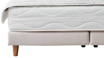 Boxspringbett comfortmaster besser sitzen, liegen, leben aus Stoff in Beige Comfortmaster OC-BX20503 - Boxspringbett naturfarbene Mikrofaser Nele 432005 - Liegefläche ca. 180 x 200 cm