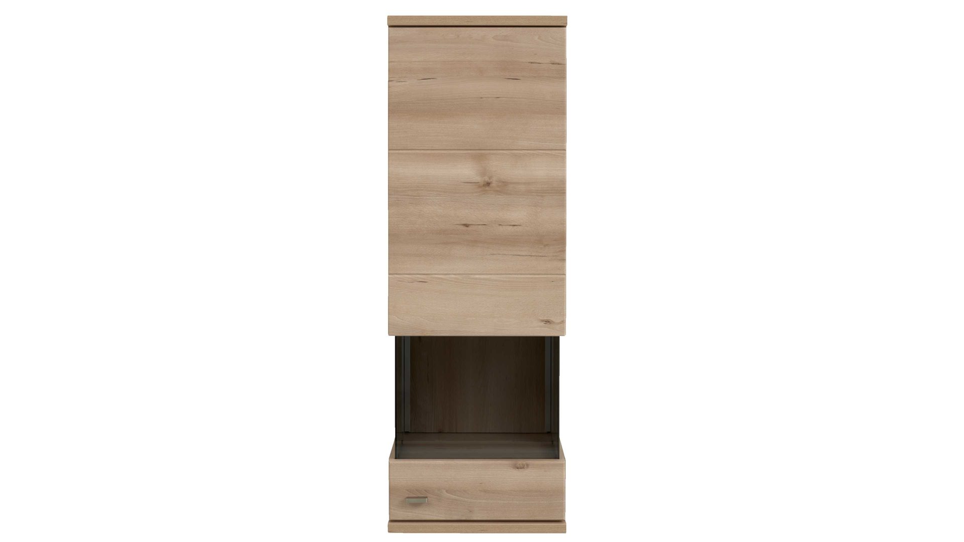 Wohnwand Interliving aus Holz in Holzfarben Hell Interliving Wohnzimmer Serie 2110 - Wohnwand EB31501 Naturbuche - sechsteilig, Breite ca. 315 cm