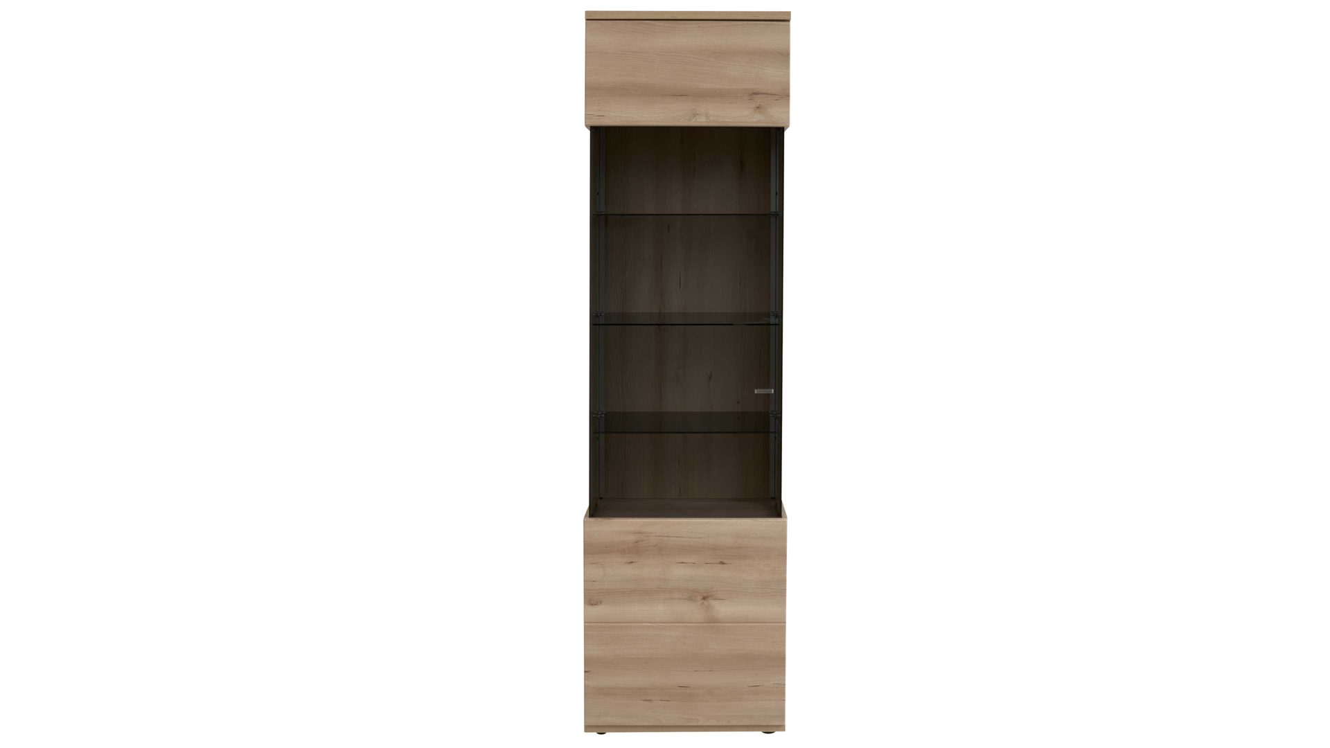 Wohnwand Interliving aus Holz in Holzfarben Hell Interliving Wohnzimmer Serie 2110 - Wohnwand EB31501 Naturbuche - sechsteilig, Breite ca. 315 cm