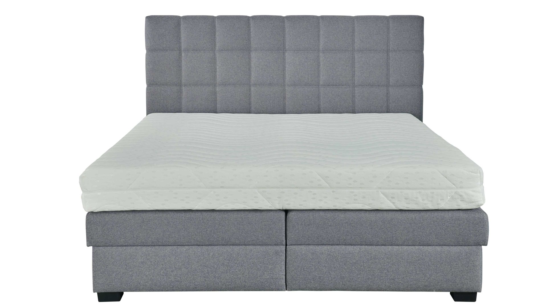 Boxspringbett comfortmaster besser sitzen, liegen, leben aus Stoff in Grau Comfortmaster OC-BX21088 - Boxspringbett mit Bettkasten silbergrauer Bezug Twister silver 281300 - Liegefläche ca. 180 x 200 cm