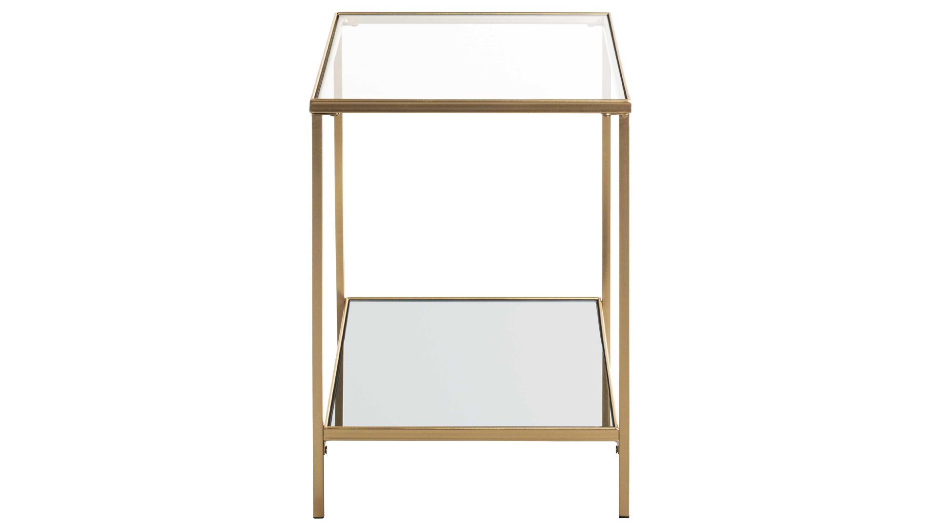 Beistelltisch Haku aus Metall in Metallfarben Beistelltisch goldfarbenes Metall - Breite ca. 39 cm