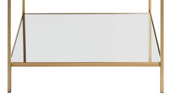 Beistelltisch Haku aus Metall in Metallfarben Beistelltisch goldfarbenes Metall - Breite ca. 60 cm