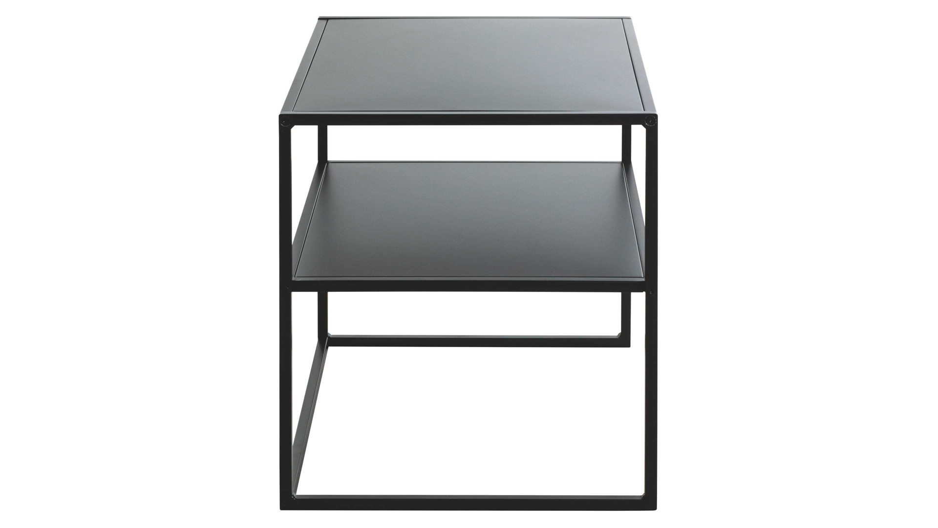 Beistelltisch Haku aus Metall in Schwarz Beistelltisch - Breite ca. 50 cm schwarzes Metall