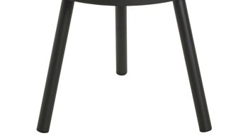 Beistelltisch Haku aus MDF in Holzfarben Beistelltisch Eiche & Schwarz - Durchmesser ca. 50 cm