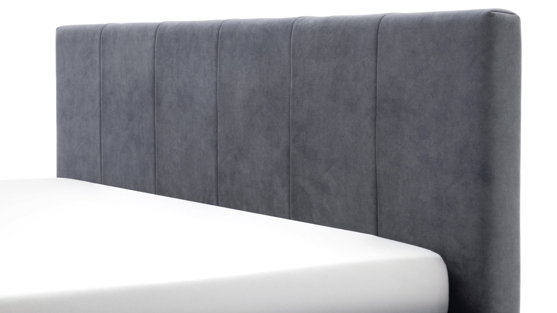 Polsterbett Meise.möbel aus Stoff in Anthrazit Polsterbettgestell Lizzano mit Bettkasten anthrazitfarbener Samtbezug Cloud 84 & Metallfüße - Liegefläche ca. 160 x 200 cm