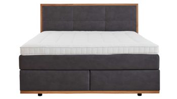 Boxspringbett comfortmaster besser sitzen, liegen, leben aus Stoff in Dunkelbraun Comfortmaster Boxspringbett Karat Comfort 5.0 steinfarbener Bezug Gavin 11 - Liegefläche ca. 180 x 200 cm
