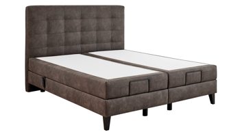 Boxspringbett comfortmaster besser sitzen, liegen, leben aus Stoff in Braun Comfortmaster Boxspringbett Karat Avantgarde 7 schlammfarbener Bezug Resort 11 - Liegefläche ca. 180 x 200 cm