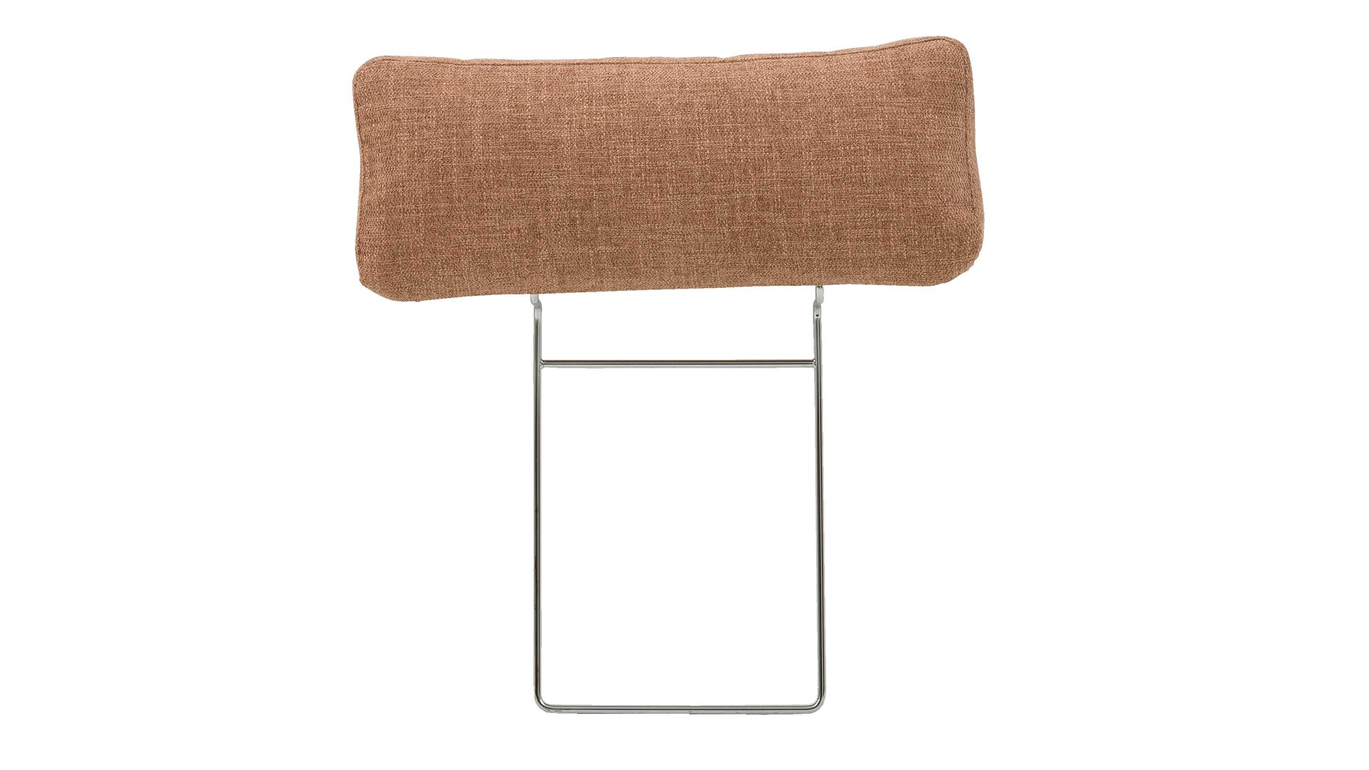 Kopfstütze Interliving aus Stoff in Orange Interliving Sofa Serie 4004 - Kopfstütze U70K puderfarbene Chenille S43-17 - Breite ca. 60 cm