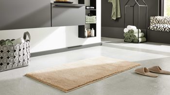 Badematte / Badeteppich Interliving aus Kunstfaser in Beige Interliving Badteppich Serie 9112 Beige - ca. 60 x 90 cm