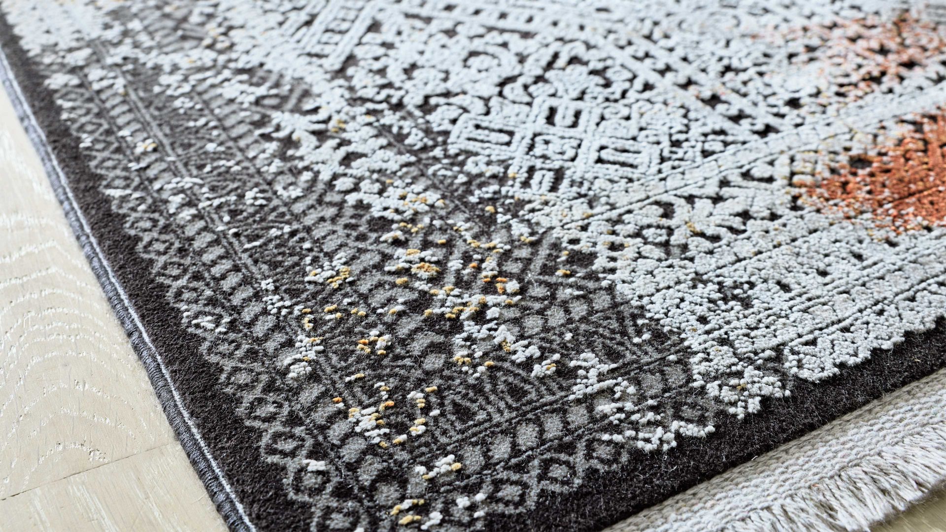 Webteppich Interliving aus Mischgewebe in Mehrfarbig Interliving Teppich Serie G-8060 mehrfarbiges Vintagemuster - ca. 160 x 230 cm