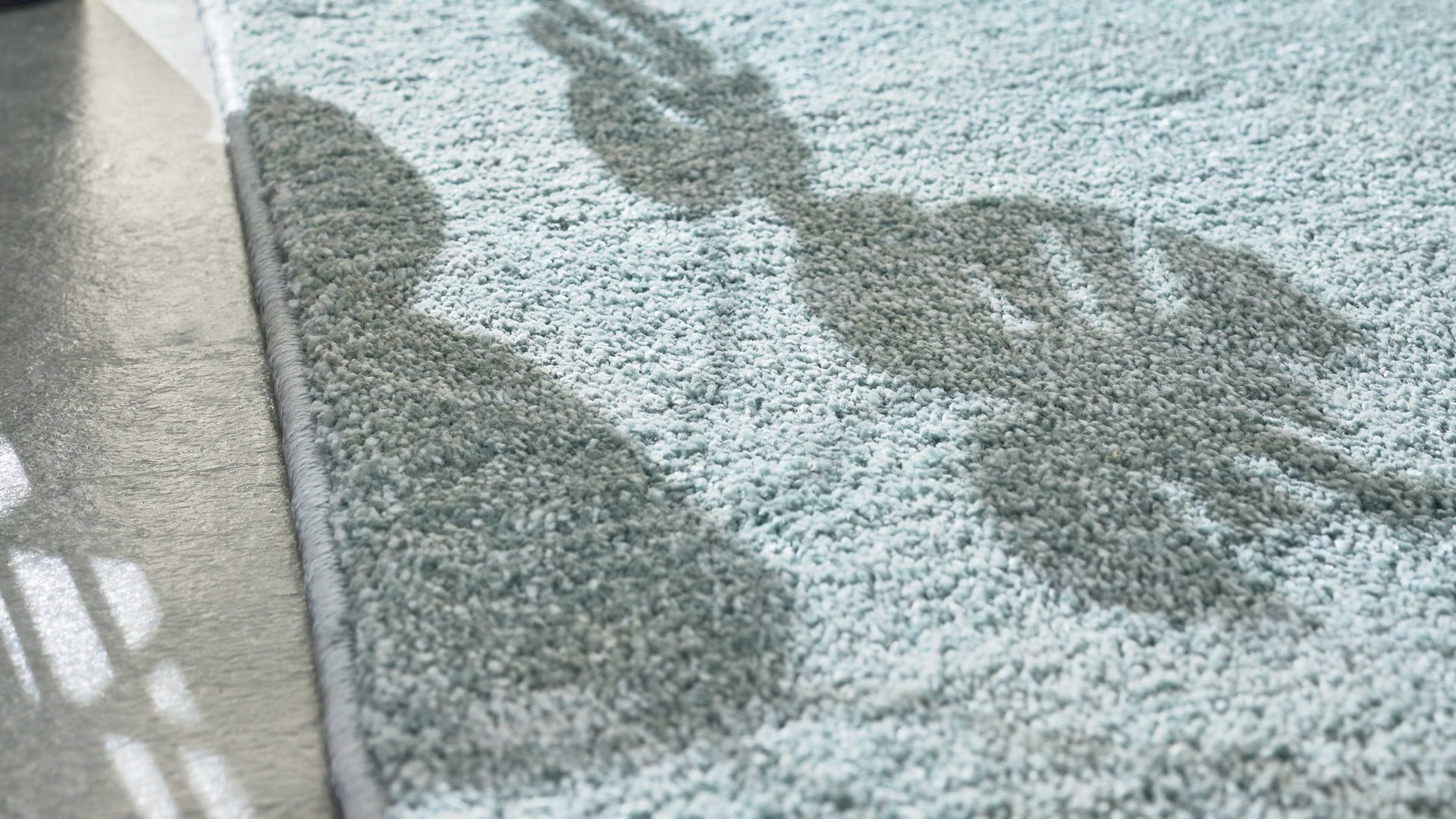 Webteppich Interliving aus Kunstfaser in Hellblau Interliving Teppich Serie G-8080 Blau - ca. 160 x 230 cm