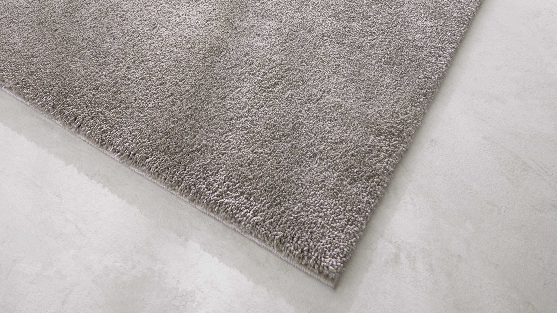 Webteppich Interliving aus Kunstfaser in Hellgrau Interliving Teppich Serie G-8080 Hellgrau - ca. 80 x 150 cm