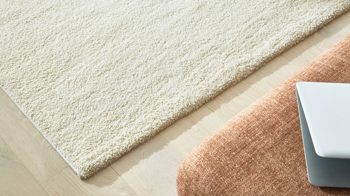 Webteppich Interliving aus Kunstfaser in Creme Interliving Teppich Serie G-8080 Creme - ca. 80 x 150 cm