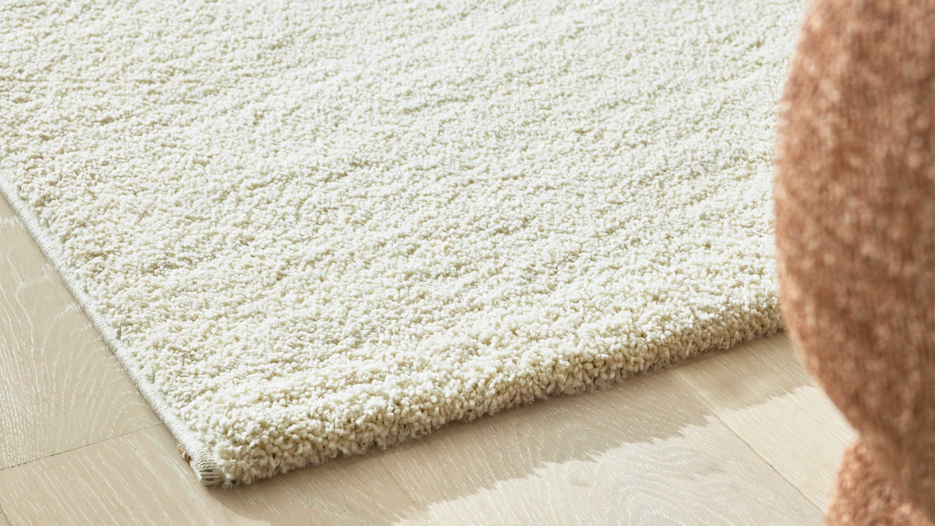 Webteppich Interliving aus Kunstfaser in Creme Interliving Teppich Serie G-8080 Creme - ca. 80 x 150 cm