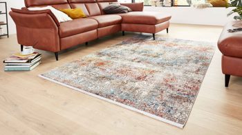 Webteppich Interliving aus Mischgewebe in Mehrfarbig Interliving Teppich Serie L-8700 Multicolor – ca. 67 x 130 cm