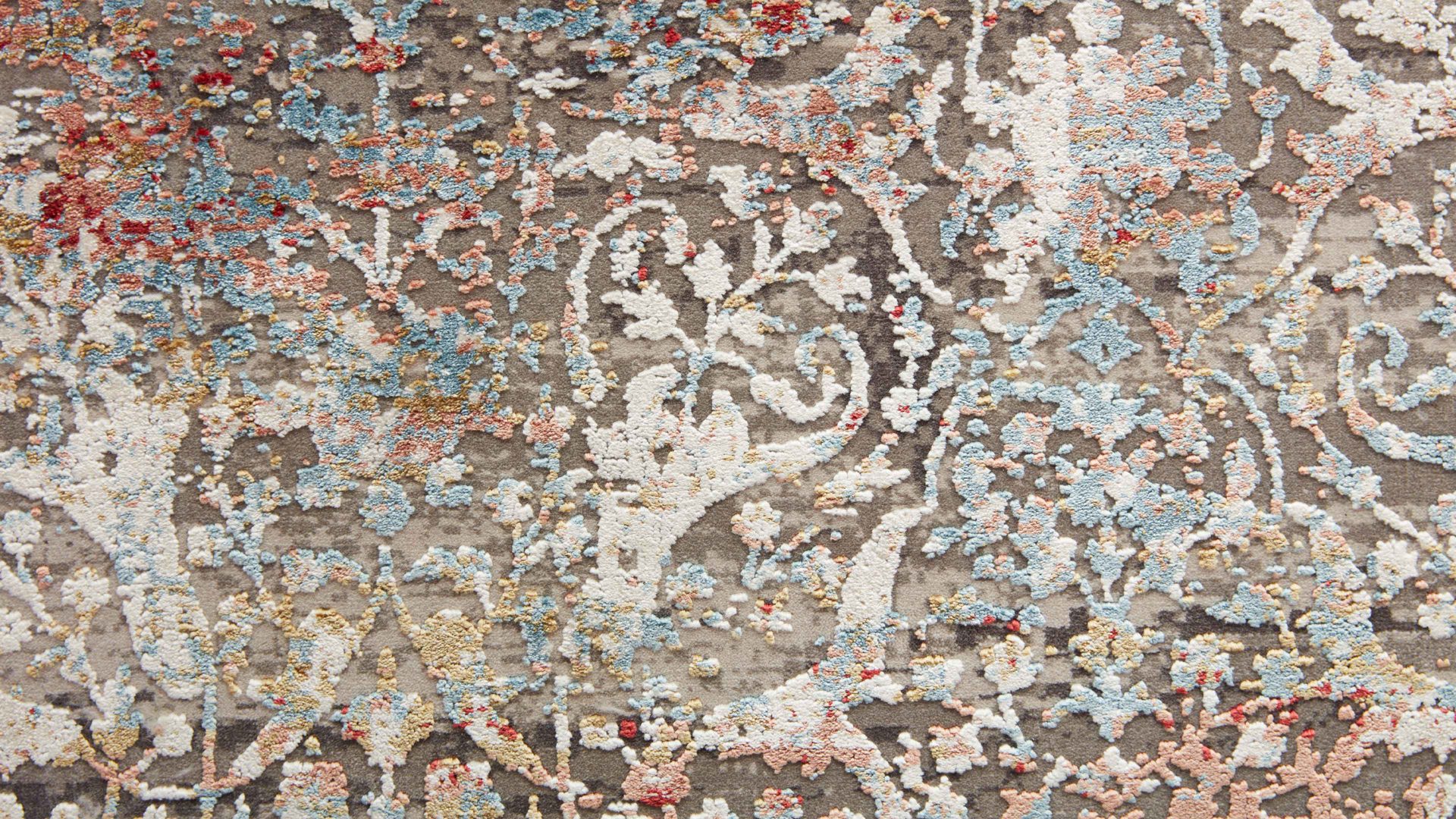 Webteppich Interliving aus Mischgewebe in Blau Interliving Teppich Serie L-8700 Multicolor – ca. 140 x 200 cm