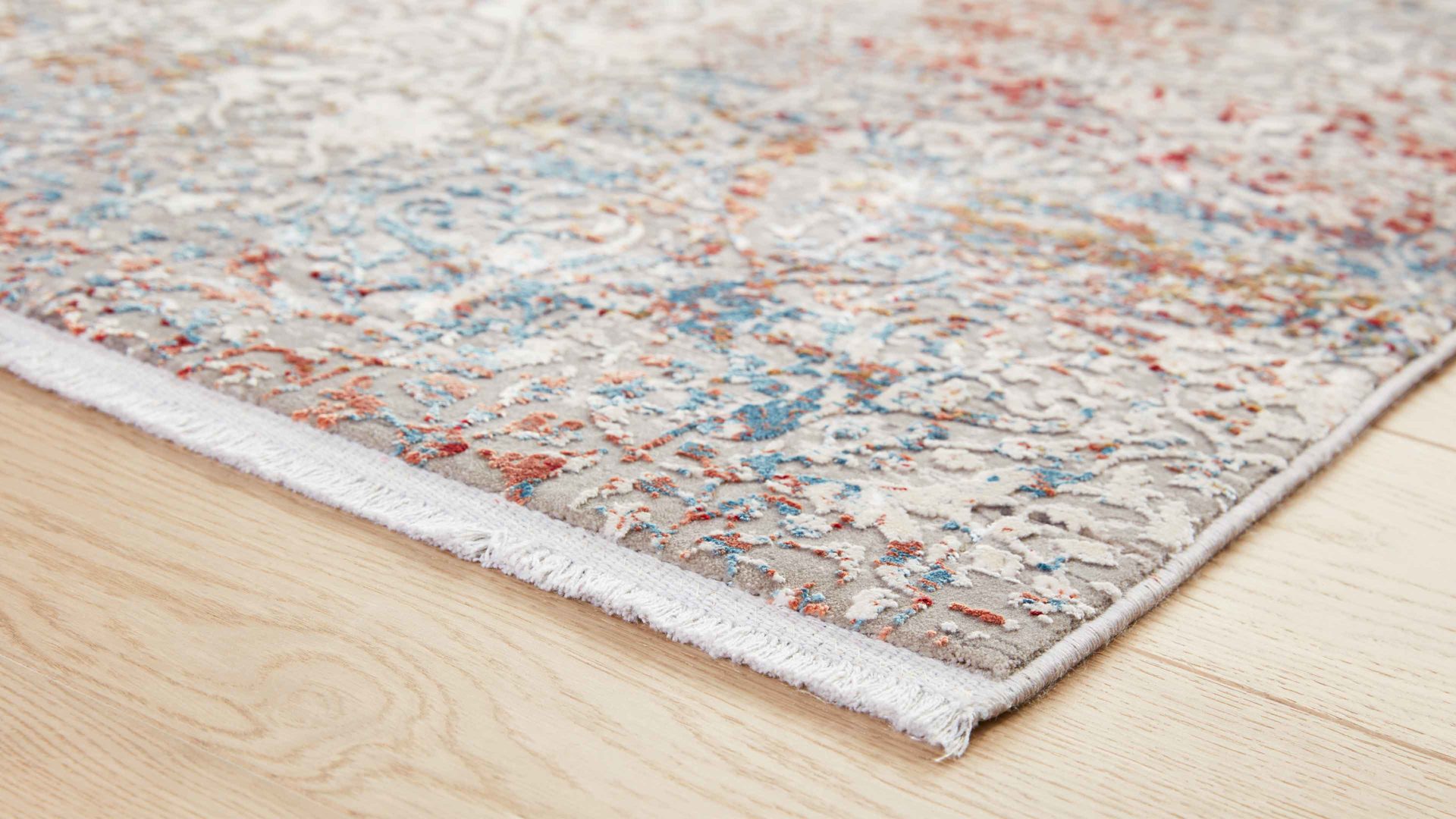 Webteppich Interliving aus Mischgewebe in Blau Interliving Teppich Serie L-8700 Multicolor – ca. 140 x 200 cm