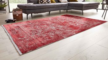 Webteppich Interliving aus Mischgewebe in Rot Interliving Teppich Serie L-8710 Rot – ca. 200 x 290 cm