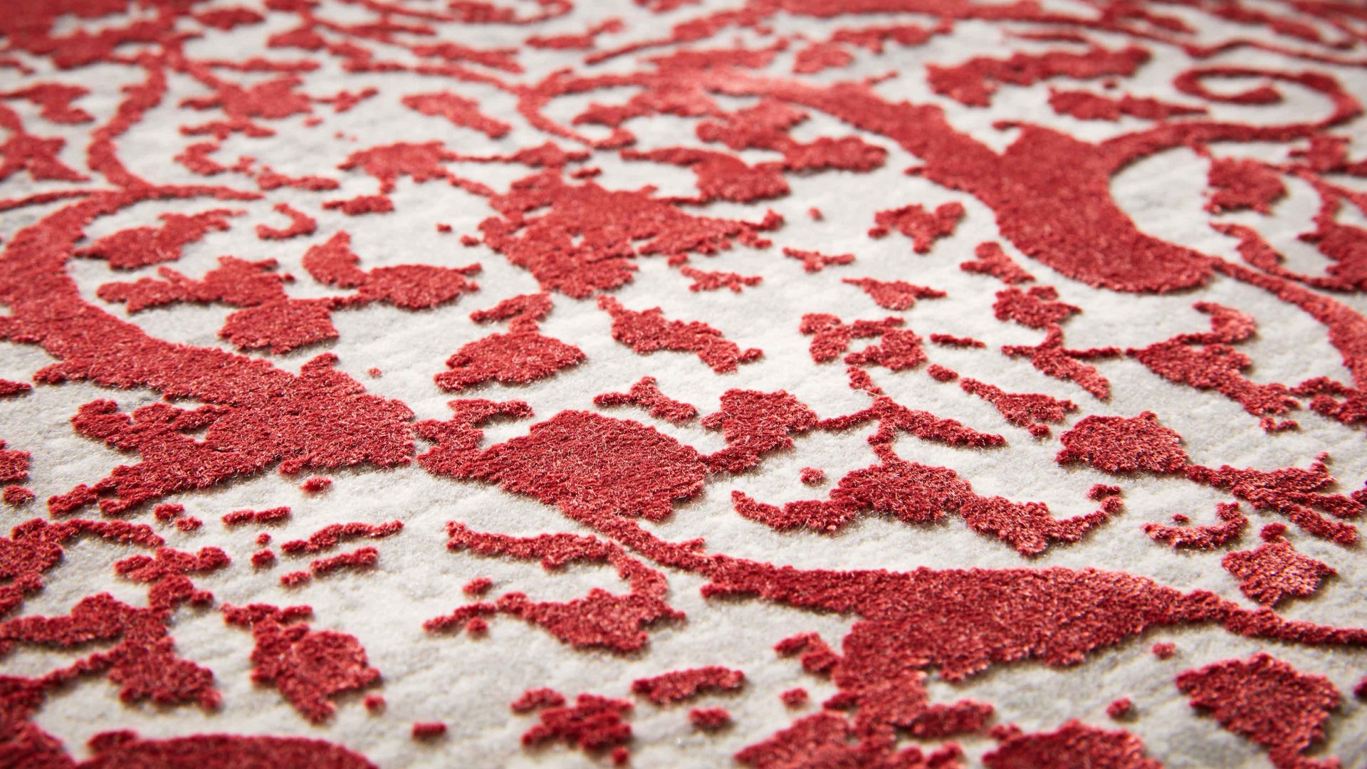 Webteppich Interliving aus Mischgewebe in Rot Interliving Teppich Serie L-8710 Rot – ca. 240 x 340 cm