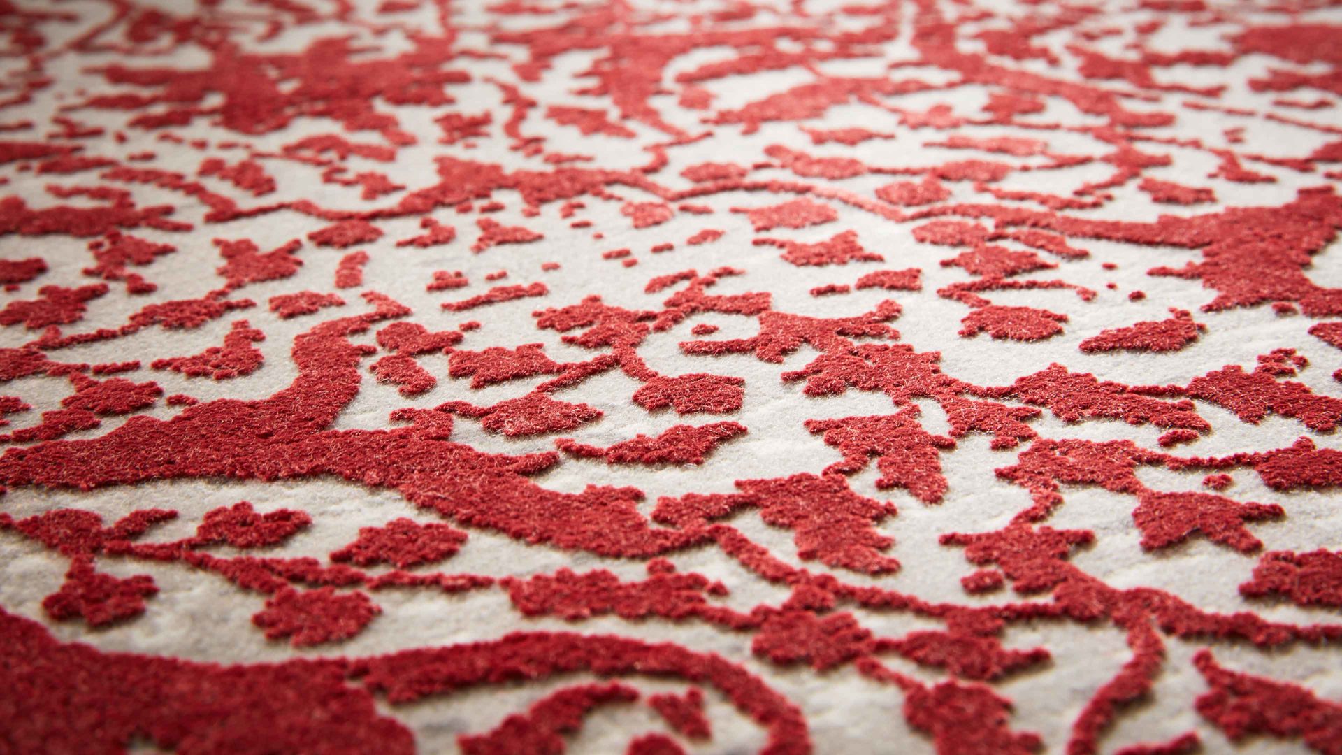 Webteppich Interliving aus Mischgewebe in Rot Interliving Teppich Serie L-8710 Rot – ca. 140 x 200 cm