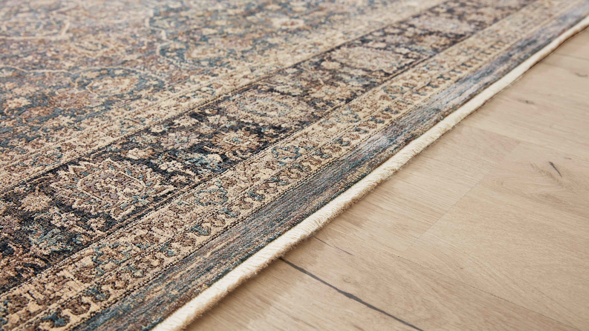 Webteppich Interliving aus Kunstfaser in Blau Interliving Teppich Serie L-8730 Blau-Blau– ca. 200 x 290 cm