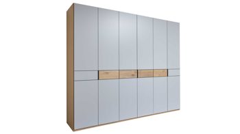 Kleiderschrank Interliving aus Holz in Grau Interliving Kleiderschrank Serie 1207 – Kleiderschrank 975300 Taupe & Balkeneiche - sechs Türen, Breite ca. 299 cm