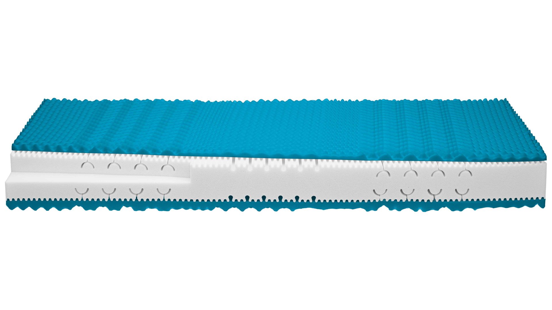 Kaltschaummatratze comfortmaster besser sitzen, liegen, leben aus Kunstfaser in Weiß Comfortmaster Matratze Exklusiv S H3, Kaltschaum – Liegefläche ca. 80 x 210 cm