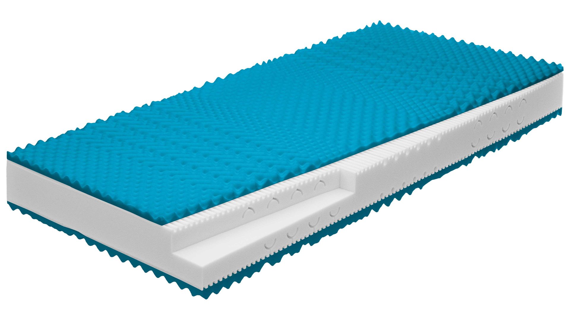 Kaltschaummatratze comfortmaster besser sitzen, liegen, leben aus Kunstfaser in Weiß Comfortmaster Matratze Exklusiv S H2, Kaltschaum – Liegefläche ca. 70 x 200 cm