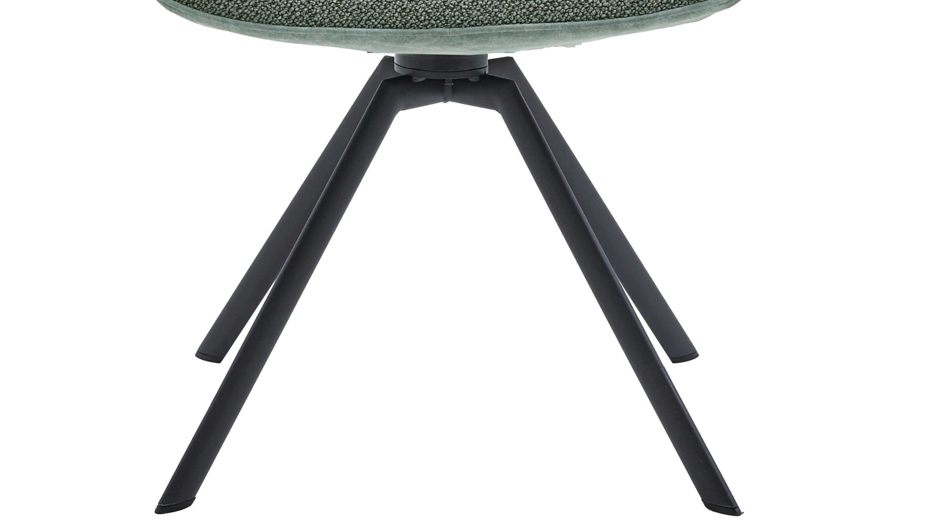 Polsterstuhl Venjakob aus Stoff in Grün VENJAKOB Polsterstuhl Liv grüne Bezugskombination & anthrazitfarbens Metallgestell