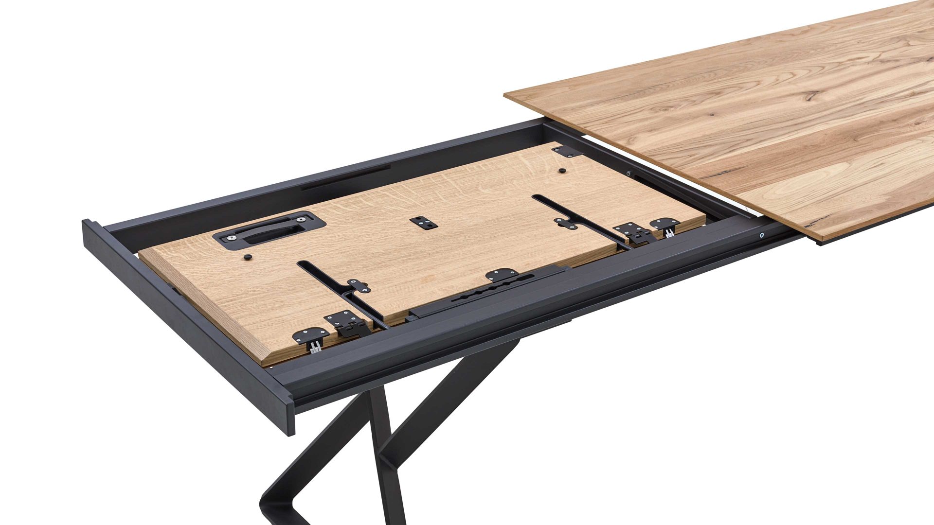 Mehrpreis Venjakob aus Holz in Holzfarben VENJAKOB Esstischsystem Puh ET352 Frontauszugssystem mit Klappeinlage Funktions-Mehrpreis - ca. 100 x 100 cm