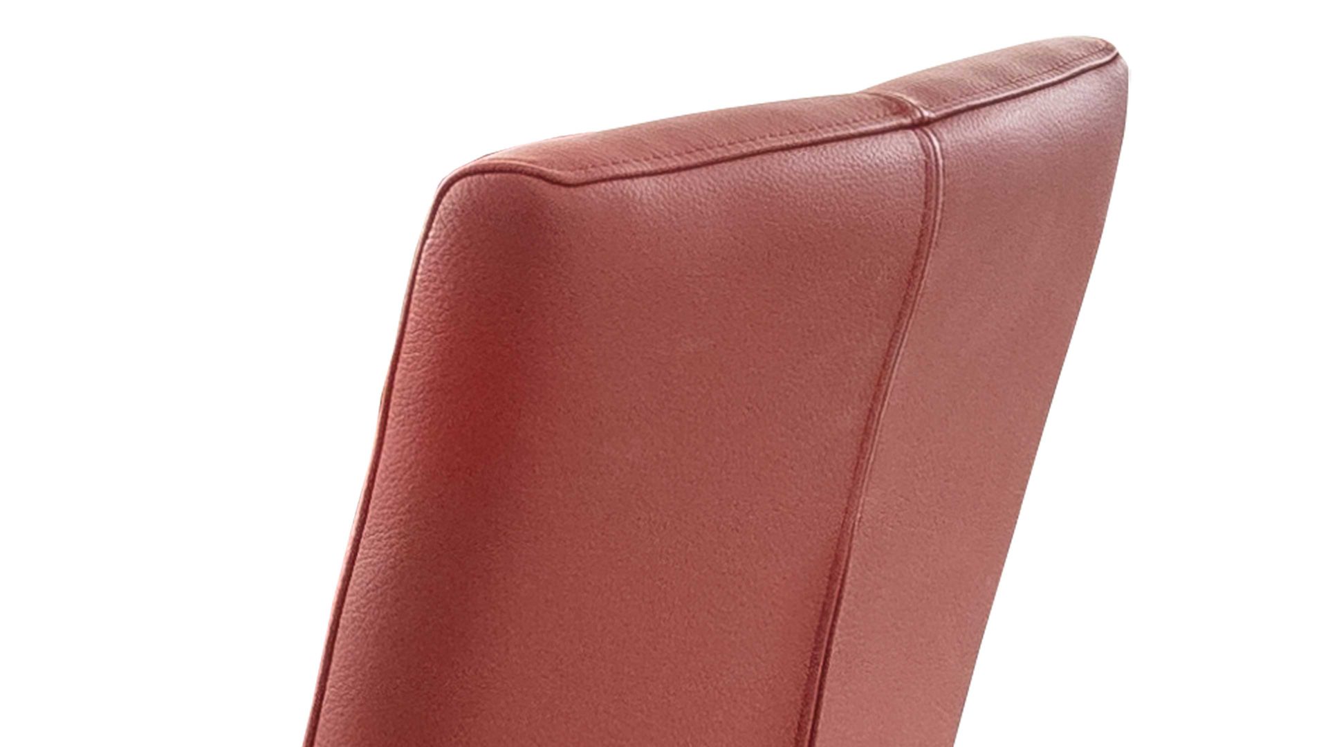 Schwingstuhl laVie aus Leder in Rot laVie Schwingstuhl bzw. Freischwinger Color-Line rubinrotes Leder Napoli 993 & gebürsteter Edelstahl