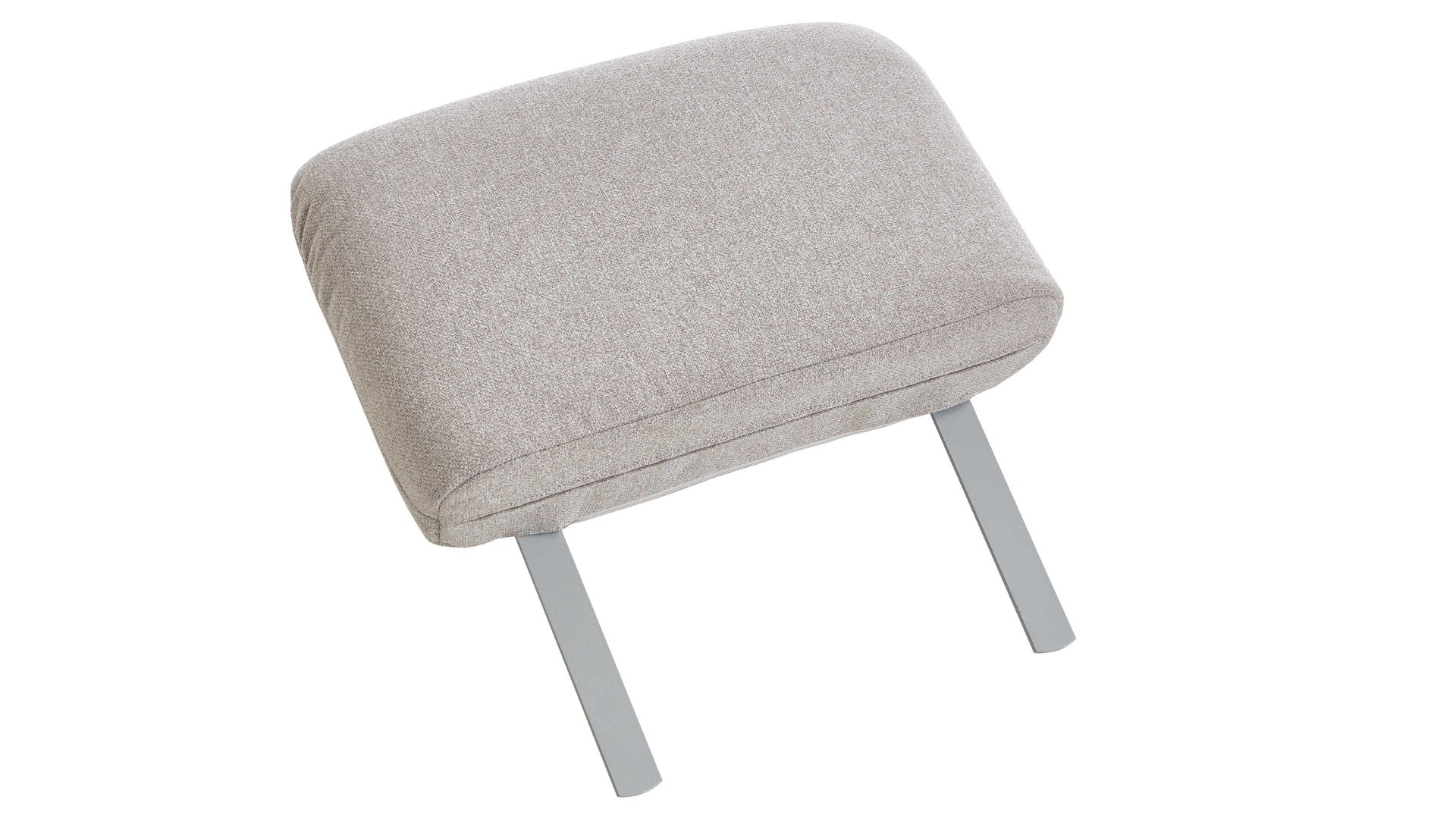 Einzelkissen Dietsch. aus Stoff in Hellgrau Polsterprogramm Tiamo Plus - Steckrücken silberfarbener Stoffbezug