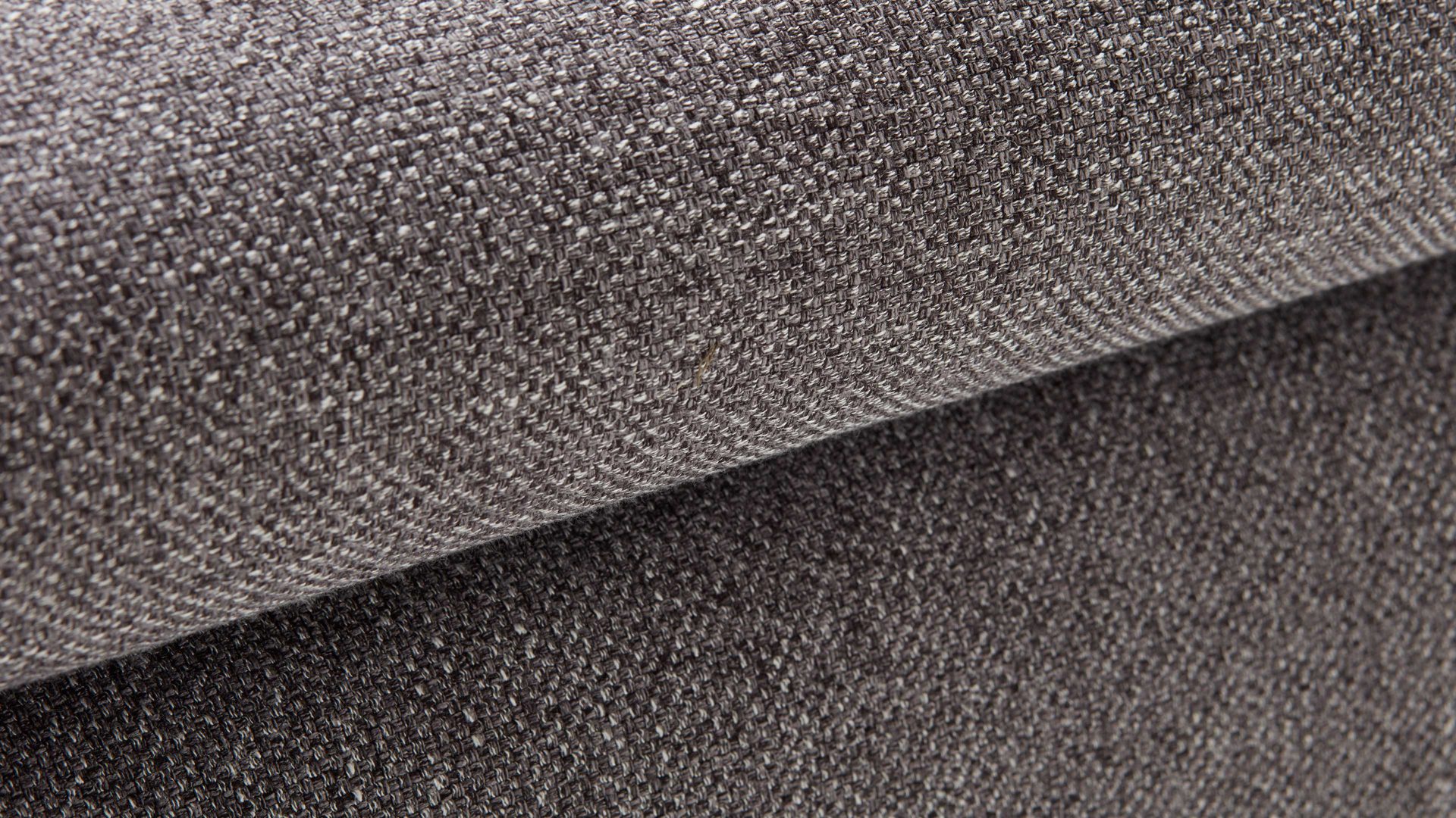 Ecksofa Dietsch. aus Stoff in Grau Polsterprogramm Tiamo Plus - Ecksofa mit Extras silberfarbener Bezug Chrono & Metallfüße 4.28 - Stellfläche ca. 210 x 285 cm