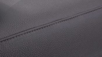 Polsterhocker modulmaster aus Stoff in Dunkelgrau Modulmaster MM-ZE1059 - XXL Polsterhocker stahlfarbene Mikrofaser Holiday & matte Metallfüße - ca. 130 x 65 cm