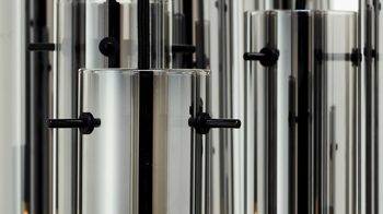 Pendelleuchte Brilliant aus Glas in Schwarz Brilliant Leuchten-Serie Glasini - Hängeleuchte Rauchglas & Metall - Durchmesser ca. 52 cm