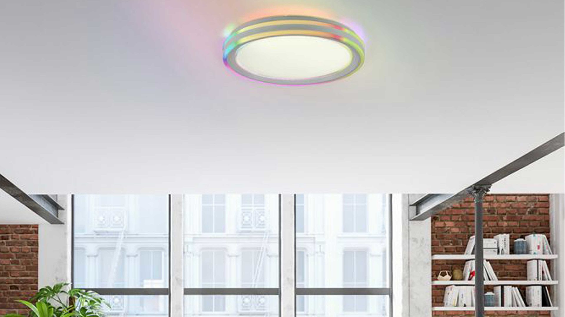 Deckenleuchte Just light. (leuchtendirekt) aus Kunststoff in Weiß JUST LIGHT. Deckenlampe Spheric weißer Kunststoff - Durchmesser ca. 48 cm