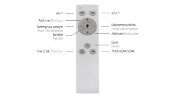 Deckenleuchte Just light. (leuchtendirekt) aus Metall in Schwarz JUST LIGHT. Leuchten Serie Tuya - per App steuerbare Deckenlampe schwarzes Metall & weißes Acryl - ca. 120 x 30 cm