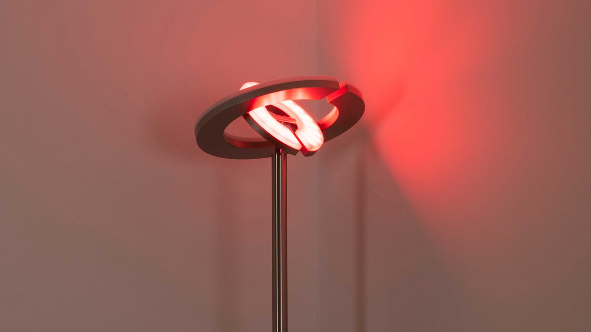 Stehleuchte Just light. (leuchtendirekt) aus Metall in Metallfarben JUST LIGHT. Leuchten Serie LOLAsmart - Deckenfluter Rocco stahlfarbenes Metall - Höhe ca. 181 cm