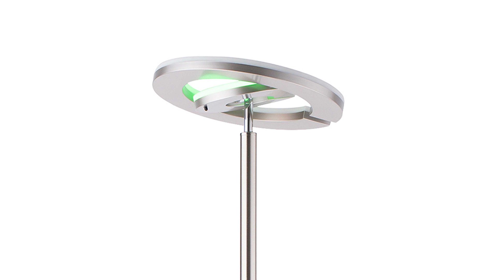 Stehleuchte Just light. (leuchtendirekt) aus Metall in Metallfarben JUST LIGHT. Leuchten Serie LOLAsmart - Deckenfluter Rocco stahlfarbenes Metall - Höhe ca. 181 cm