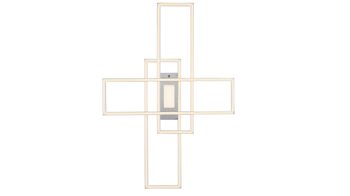 Deckenleuchte Just light. (leuchtendirekt) aus Metall in Metallfarben JUST LIGHT. Leuchten Serie Asmin - Deckenleuchte Metall - Länge ca. 99 cm