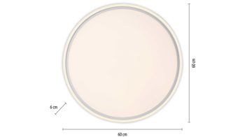 Deckenleuchte Just light. (leuchtendirekt) aus Metall in Weiß JUST LIGHT. Lampenserie Edging - Deckenlampe weißes Metall - Durchmesser ca. 60 cm