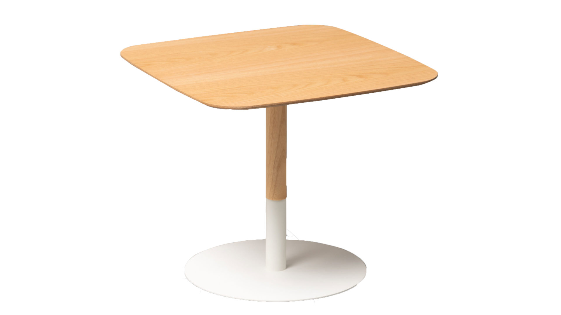 Beistelltisch M2 kollektion aus Holz in Holzfarben Beistelltisch Zoe 2 Wildeiche & Weiß – ca. 48 x 40 cm