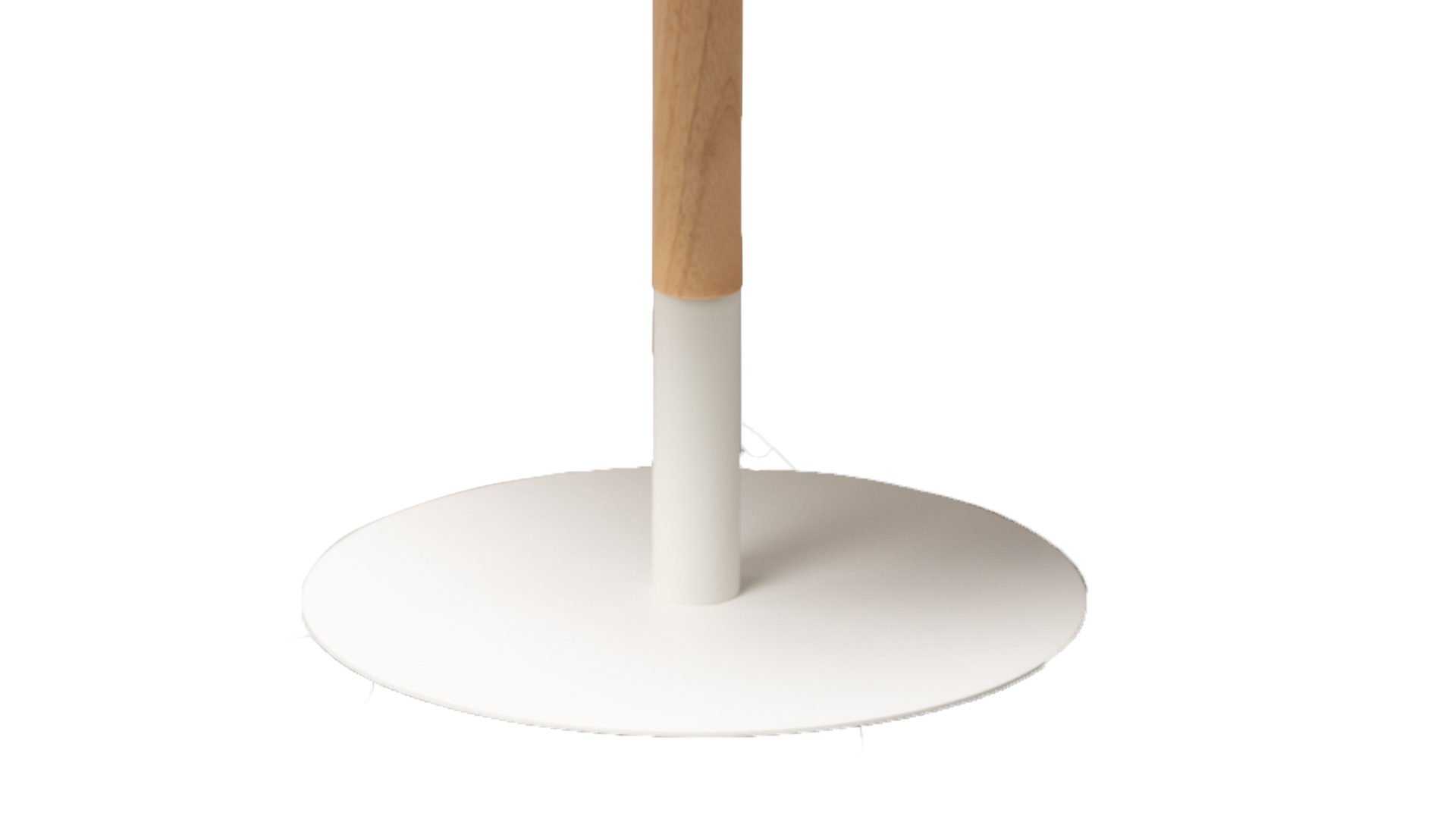 Beistelltisch M2 kollektion aus Holz in Holzfarben Beistelltisch Zoe 1 Wildeiche & Weiß – Durchmesser ca. 40 cm