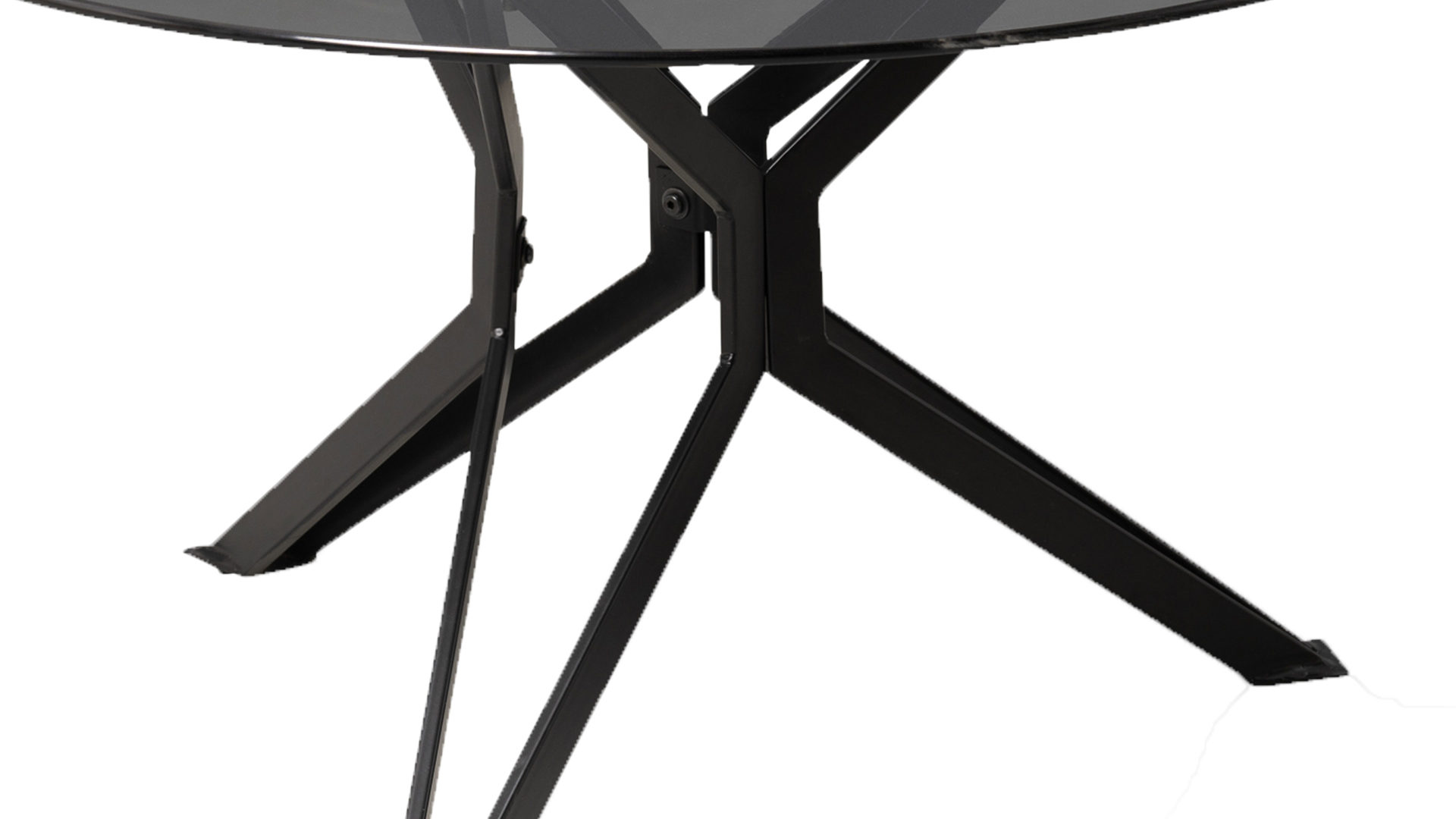 Couchtisch M2 kollektion aus Glas in Dunkelgrau Couchtisch Miri 2 Grau & Schwarz – Durchmesser ca. 80 cm